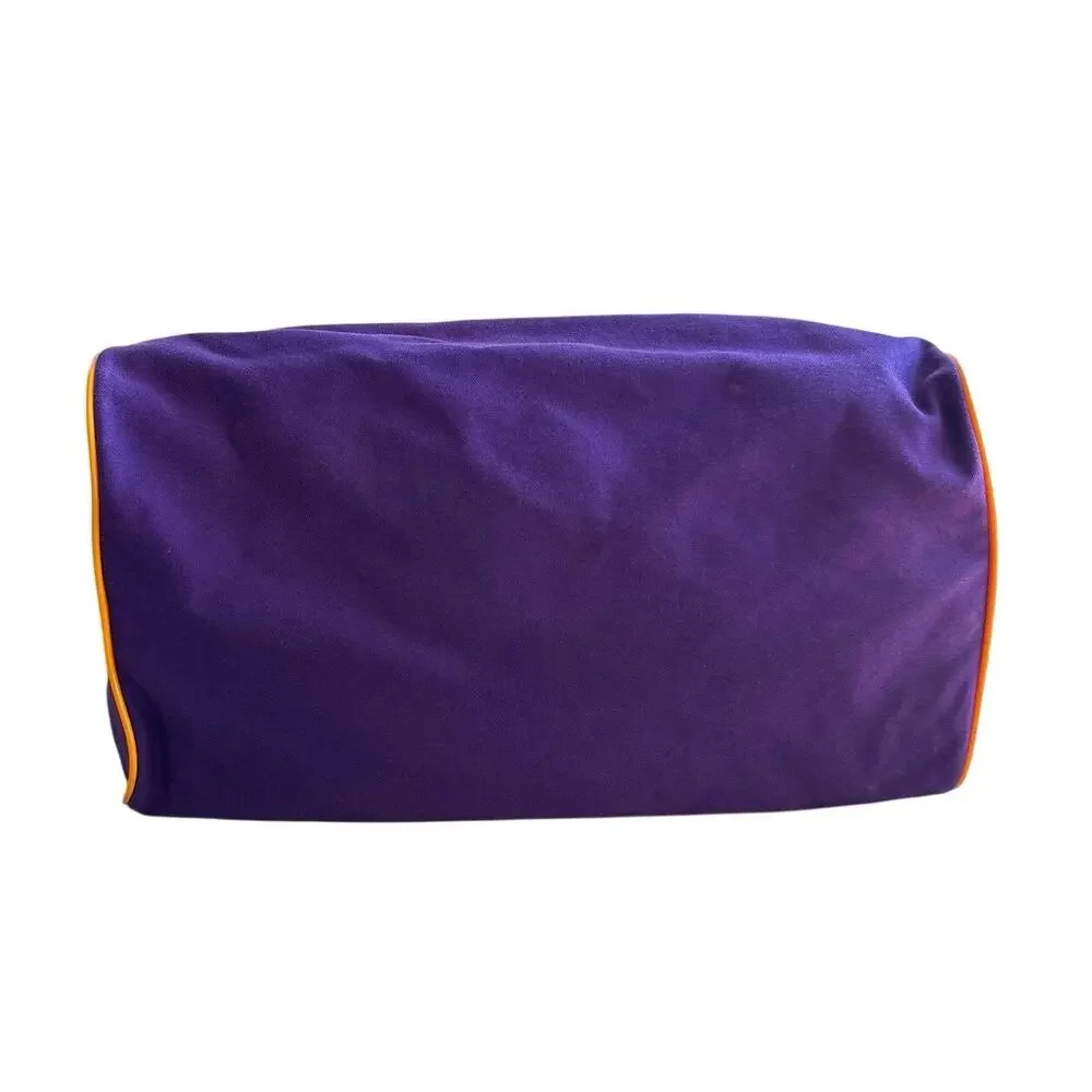 Vintage 1990s Minnesota Vikings Duffel Bag Purple Yellow USA Made NASCO Strap